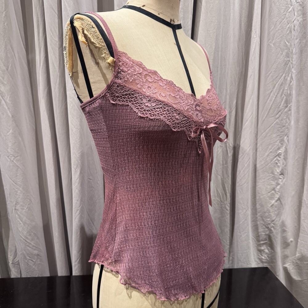 Ann Ferriday VTG Spider Mesh And Lace Fairy Boho Cami S/M Unworn Archival - Picture 2 of 4